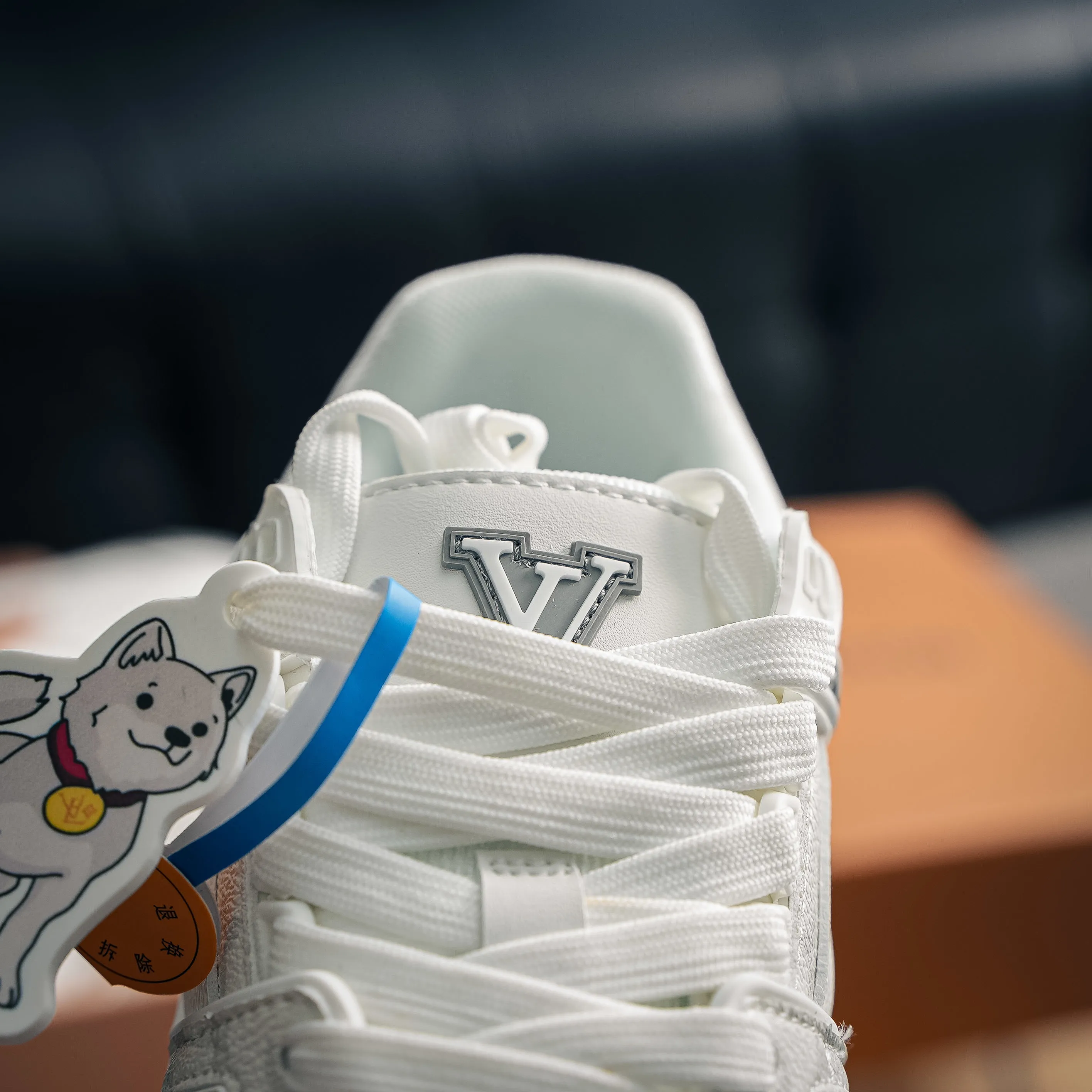 【 】 Louis Vuitton Trainer Sneaker Low Series Low-Top Retro Versatile Skate Shoes“ Virgil Abloh Retro Shoes ，